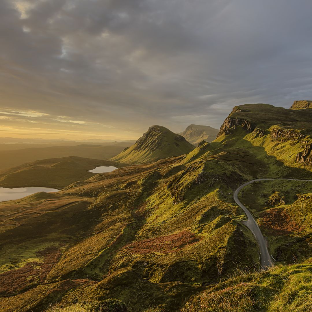 Breath-taking mountains landscape at dawn in Scotland, perfect for studying abroad in the picturesque country